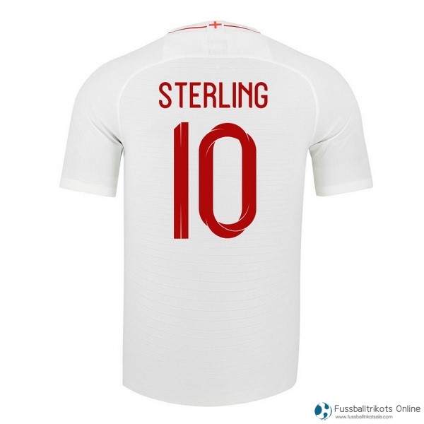 England Trikot Heim Sterling 2018 Weiß Fussballtrikots Günstig
